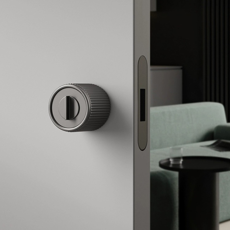 Zámok na rukoväť s integrovanou rukoväťou, zliatina zinku, model 5831, moderný minimalistický dizajn pre vnútorné dvere