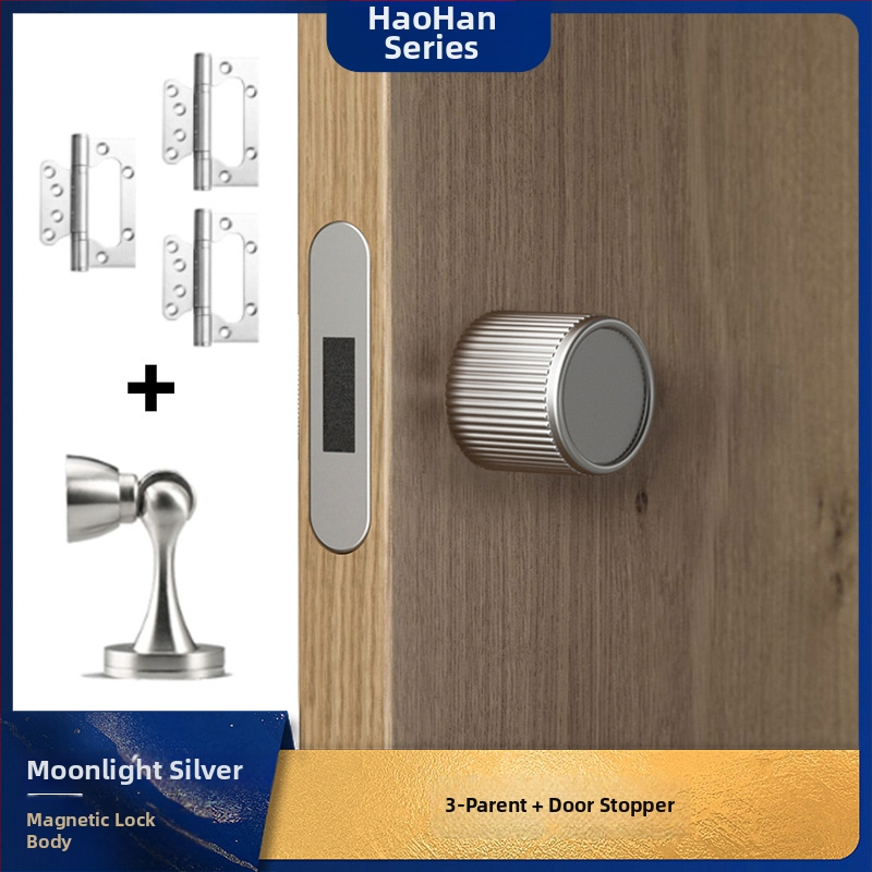 Zámok na rukoväť s integrovanou rukoväťou, zliatina zinku, model 5831, moderný minimalistický dizajn pre vnútorné dvere