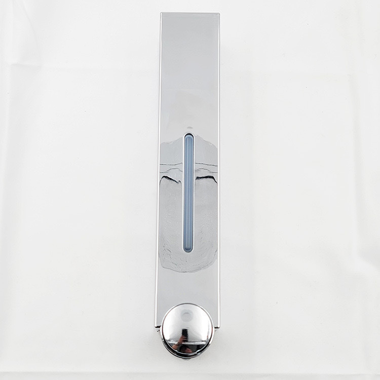 Стенно монтиран дозатор за сапун за хотелска баня - без пробиване, за шампоан и душ гел, ABS материал, инжекционно формован, ръчно натискане, стил модерен минимализъм