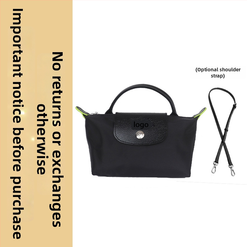 Μίνι τσάντα με φόρμα dumpling, καμβάς, αστικός απλός στυλ, φερμουάρ, επένδυση Oxford