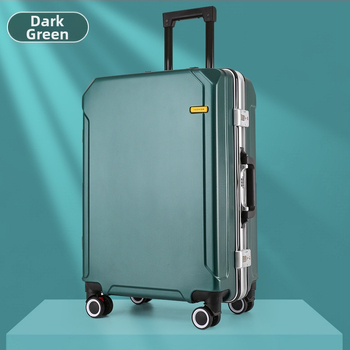 Τροχήλατη βαλίτσα ταξιδιού με USB θύρα και αντικλοπή, αποσπώμενοι τροχοί, άνοιγμα με αλουμινένιο πλαίσιο, λουκέτο, βάρος 2,5 kg