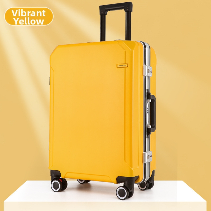 Τροχήλατη βαλίτσα ταξιδιού με USB θύρα και αντικλοπή, αποσπώμενοι τροχοί, άνοιγμα με αλουμινένιο πλαίσιο, λουκέτο, βάρος 2,5 kg