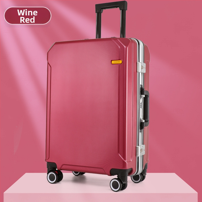 Τροχήλατη βαλίτσα ταξιδιού με USB θύρα και αντικλοπή, αποσπώμενοι τροχοί, άνοιγμα με αλουμινένιο πλαίσιο, λουκέτο, βάρος 2,5 kg