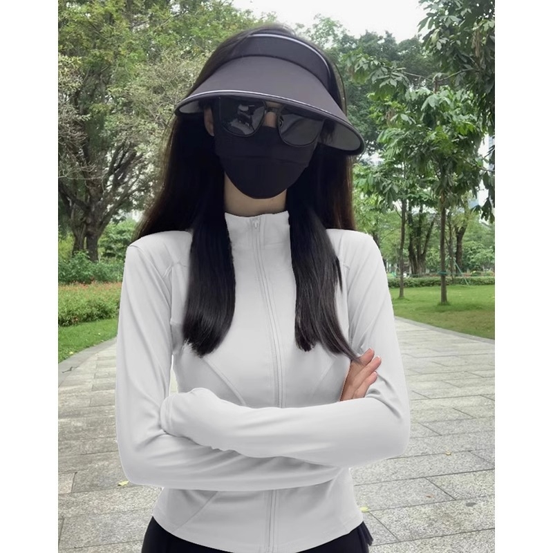 Dámsky UV ochranný kardigan, štíhla silueta, krátka bunda, polyester, rýchloschnúci, UPF50+