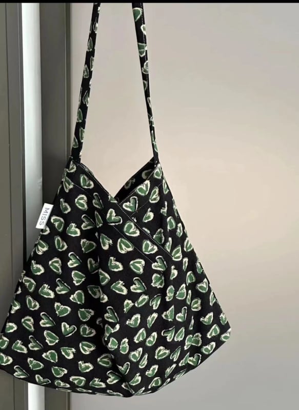 Corduroy Tote Bag με ανοιχτή τσέπη, Unisex στυλ, Οριζόντιο τετράγωνο σχήμα