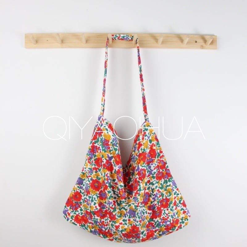 Corduroy Tote Bag με ανοιχτή τσέπη, Unisex στυλ, Οριζόντιο τετράγωνο σχήμα