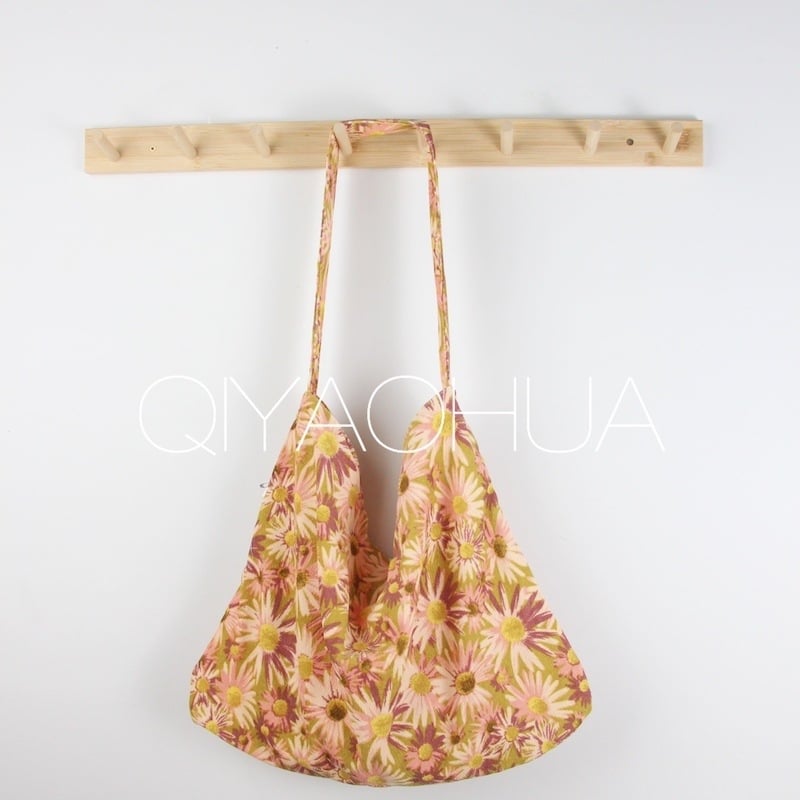 Corduroy Tote Bag με ανοιχτή τσέπη, Unisex στυλ, Οριζόντιο τετράγωνο σχήμα