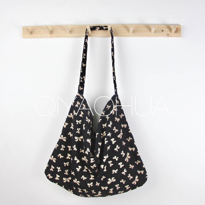 Corduroy Tote Bag με ανοιχτή τσέπη, Unisex στυλ, Οριζόντιο τετράγωνο σχήμα