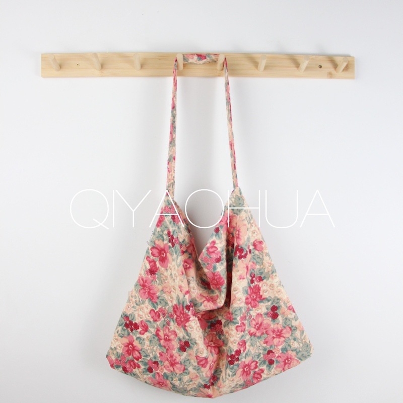 Corduroy Tote Bag με ανοιχτή τσέπη, Unisex στυλ, Οριζόντιο τετράγωνο σχήμα