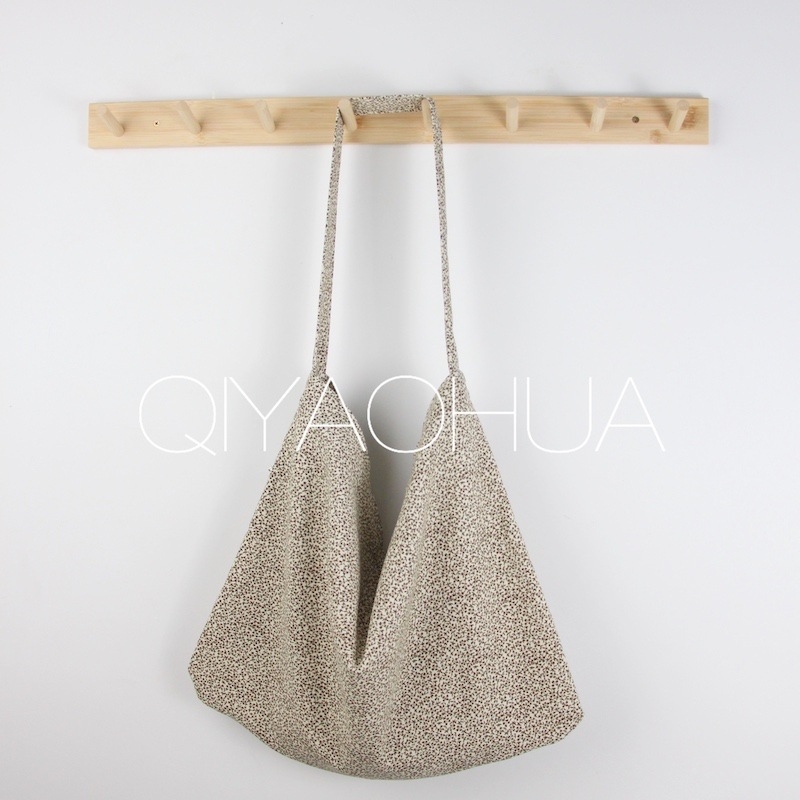 Corduroy Tote Bag με ανοιχτή τσέπη, Unisex στυλ, Οριζόντιο τετράγωνο σχήμα