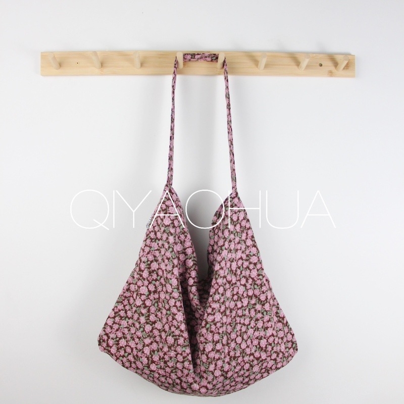 Corduroy Tote Bag με ανοιχτή τσέπη, Unisex στυλ, Οριζόντιο τετράγωνο σχήμα