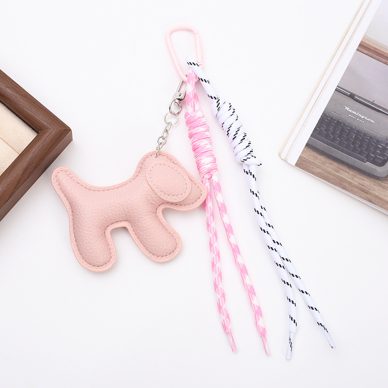 PU κρεμαστό για τσάντα με σχέδιο Ντάχσουντ, αρκούδα και μικρά ζώα, γλυκό και δροσερό στυλ, ημιχειρωνακτική επεξεργασία, Rouheng