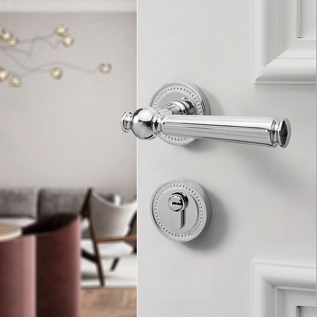 Sada kľučiek pre interiérové dvere, delený dizajn, zliatina zinku, model F15-B30, hrúbka dverí 35–50 mm, prispôsobenie