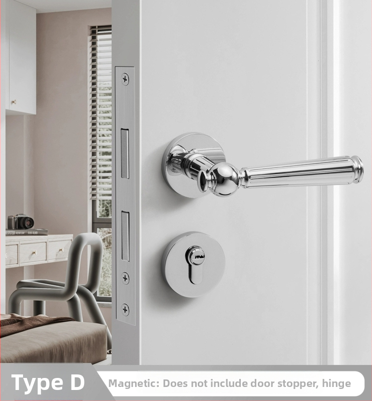 Sada kľučiek pre interiérové dvere, delený dizajn, zliatina zinku, model F15-B30, hrúbka dverí 35–50 mm, prispôsobenie