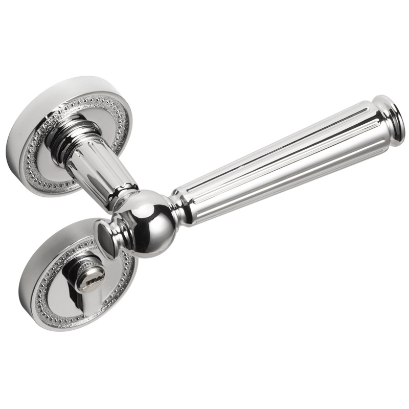 Sada kľučiek pre interiérové dvere, delený dizajn, zliatina zinku, model F15-B30, hrúbka dverí 35–50 mm, prispôsobenie