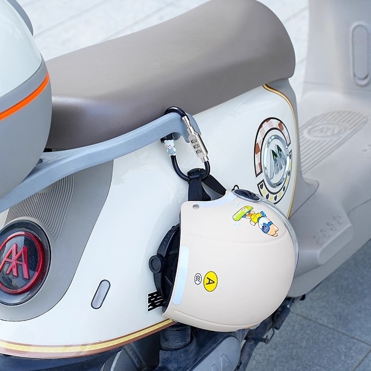 Замок за каска за електрически велосипеди и мотори - анти-крадба, фиксираща закачалка (Brand: Kepu; Style: Modern simplicity)