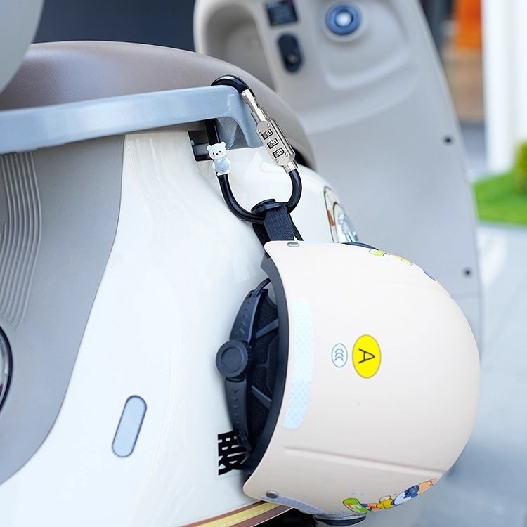 Замок за каска за електрически велосипеди и мотори - анти-крадба, фиксираща закачалка (Brand: Kepu; Style: Modern simplicity)