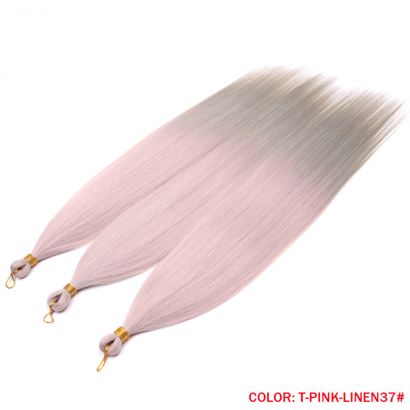 Perucă Rebecca Exotic, păr drept, fibră rezistentă la temperatură, set 3 bucăți, modă