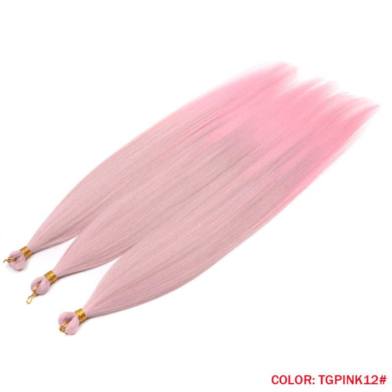 Perucă Rebecca Exotic, păr drept, fibră rezistentă la temperatură, set 3 bucăți, modă