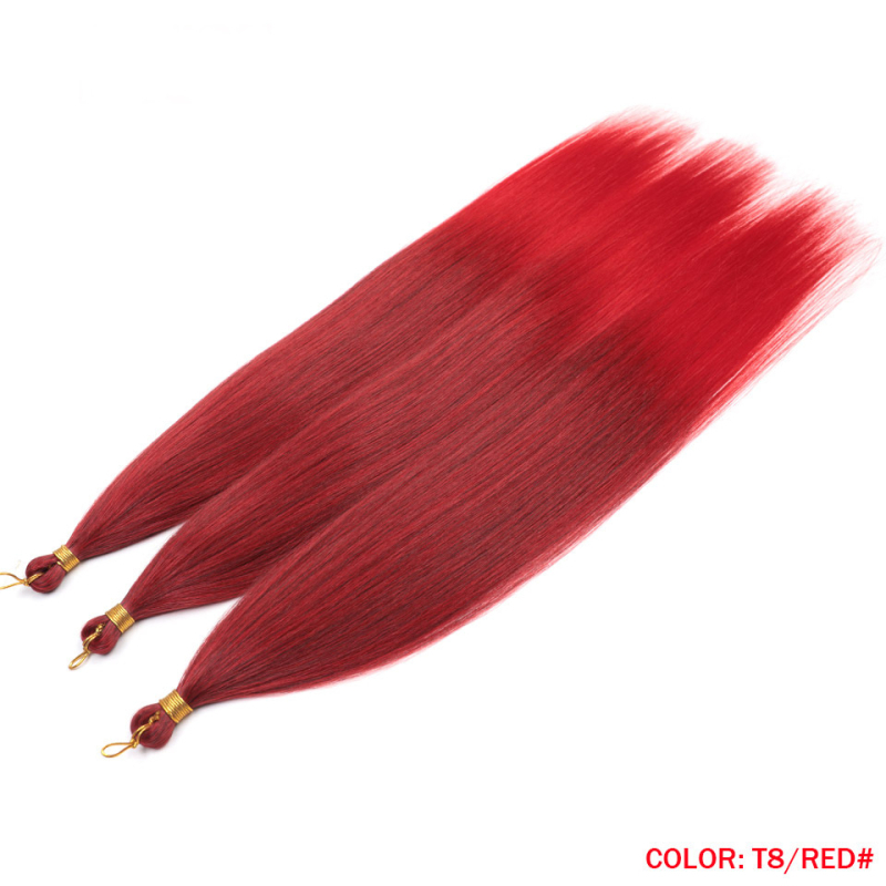 Perucă Rebecca Exotic, păr drept, fibră rezistentă la temperatură, set 3 bucăți, modă