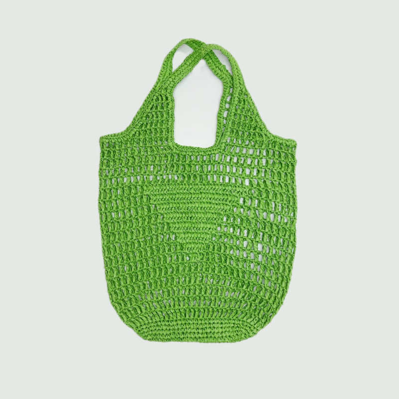 Geantă tote din hârtie, stil urban simplu, formă vertical pătrată, buzunar deschis, fără căptușeală