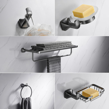 Fali törölközőtartó, 304 rozsdamentes acél, elektroplatált felület, Mu Ku, egyszerű stílus