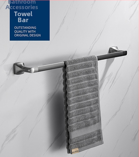 Fali törölközőtartó, 304 rozsdamentes acél, elektroplatált felület, Mu Ku, egyszerű stílus