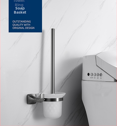 Fali törölközőtartó, 304 rozsdamentes acél, elektroplatált felület, Mu Ku, egyszerű stílus