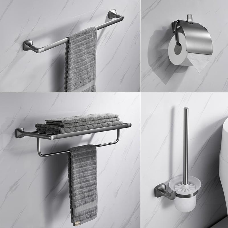 Fali törölközőtartó, 304 rozsdamentes acél, elektroplatált felület, Mu Ku, egyszerű stílus