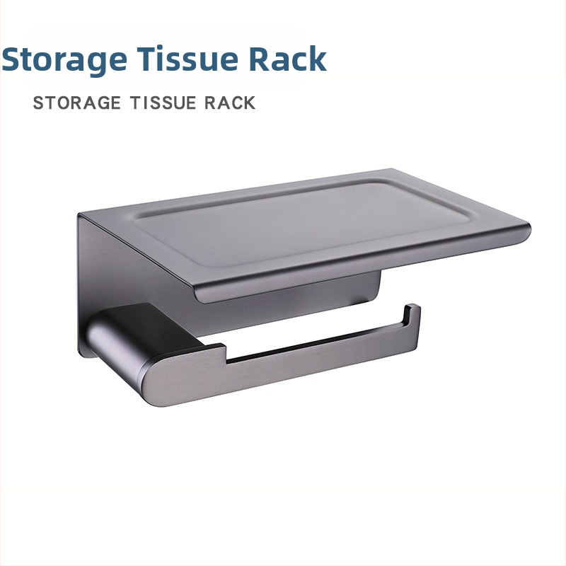 Fali törölközőtartó, 304 rozsdamentes acél, elektroplatált felület, Mu Ku, egyszerű stílus