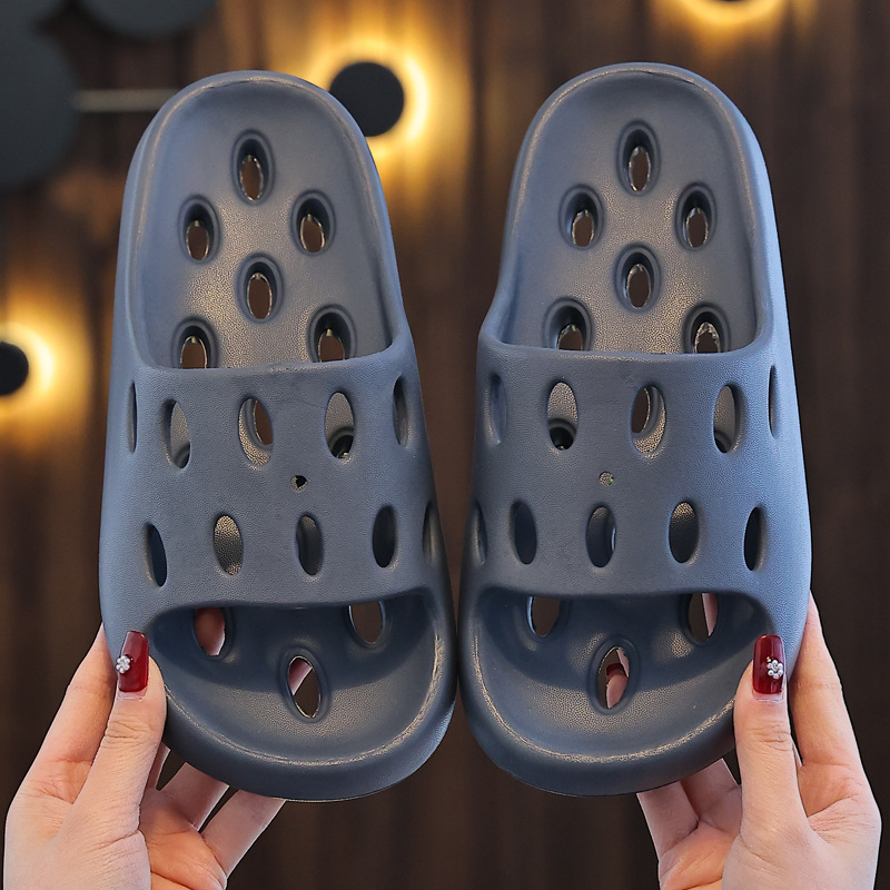 Gyerekek EVA fürdőpapucs – gyorsan száradó, csúszásmentes, szellőző üreges kialakítás, uniszex, szülő-gyerek papucs