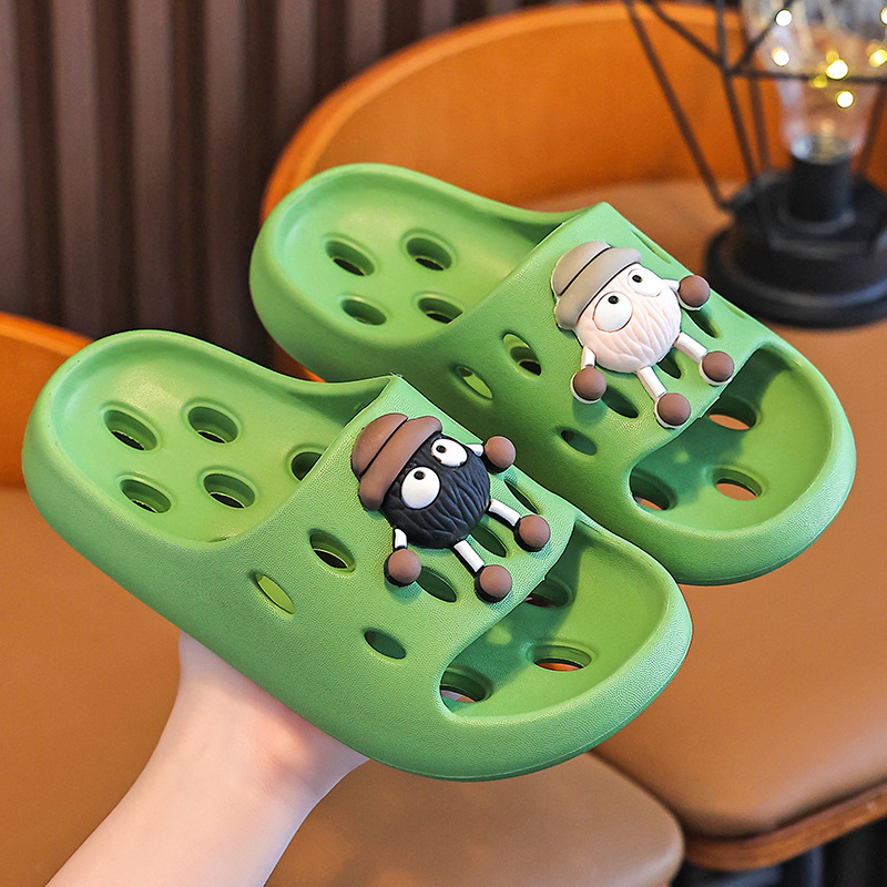 Gyerekek EVA fürdőpapucs – gyorsan száradó, csúszásmentes, szellőző üreges kialakítás, uniszex, szülő-gyerek papucs