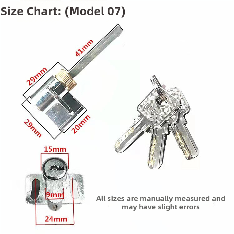 Цилиндър за заключване за интериорни врати, мед/цинк, Ju jia, модерен минималистичен стил