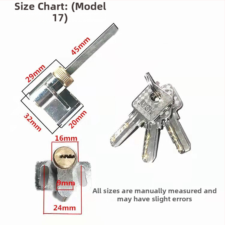 Цилиндър за заключване за интериорни врати, мед/цинк, Ju jia, модерен минималистичен стил