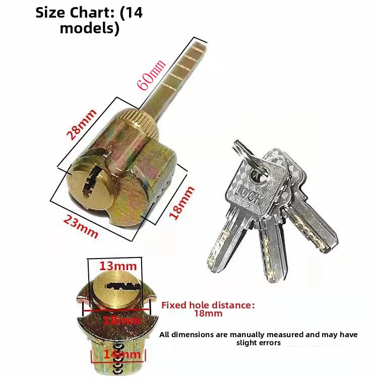 Цилиндър за заключване за интериорни врати, мед/цинк, Ju jia, модерен минималистичен стил