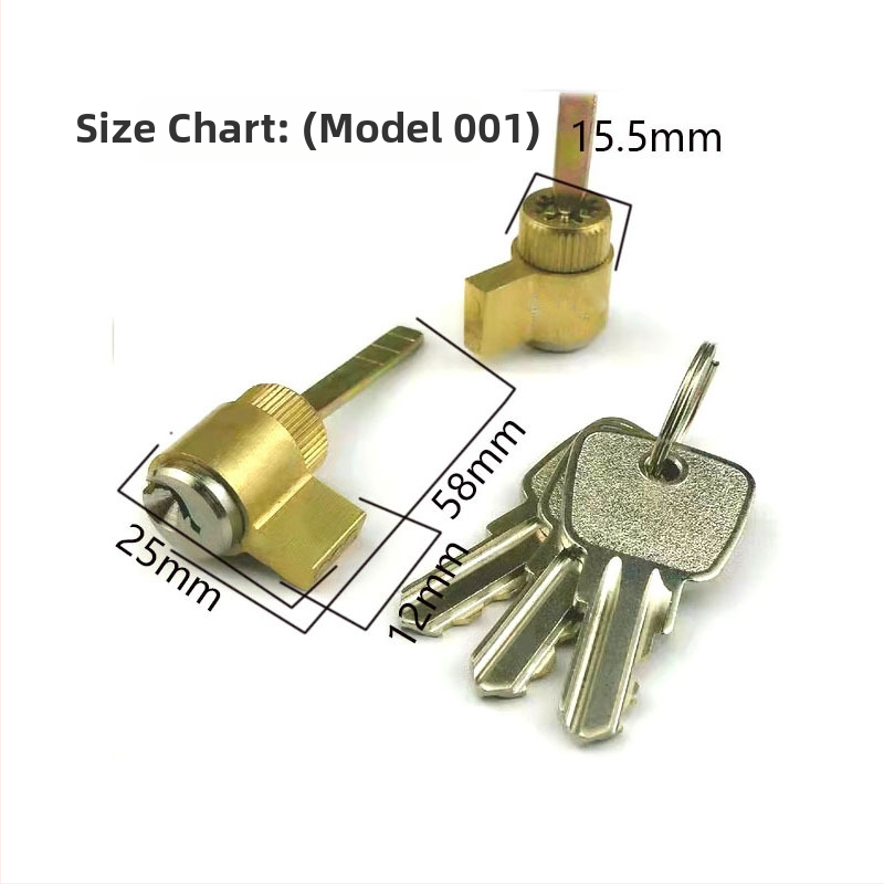 Zámkový valec pre interiérové dvere, meď/zinok materiál, moderný minimalistický štýl, Ju jia