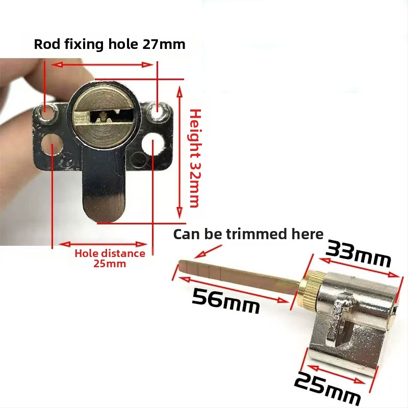 Цилиндър за заключване за интериорни врати, мед/цинк, Ju jia, модерен минималистичен стил