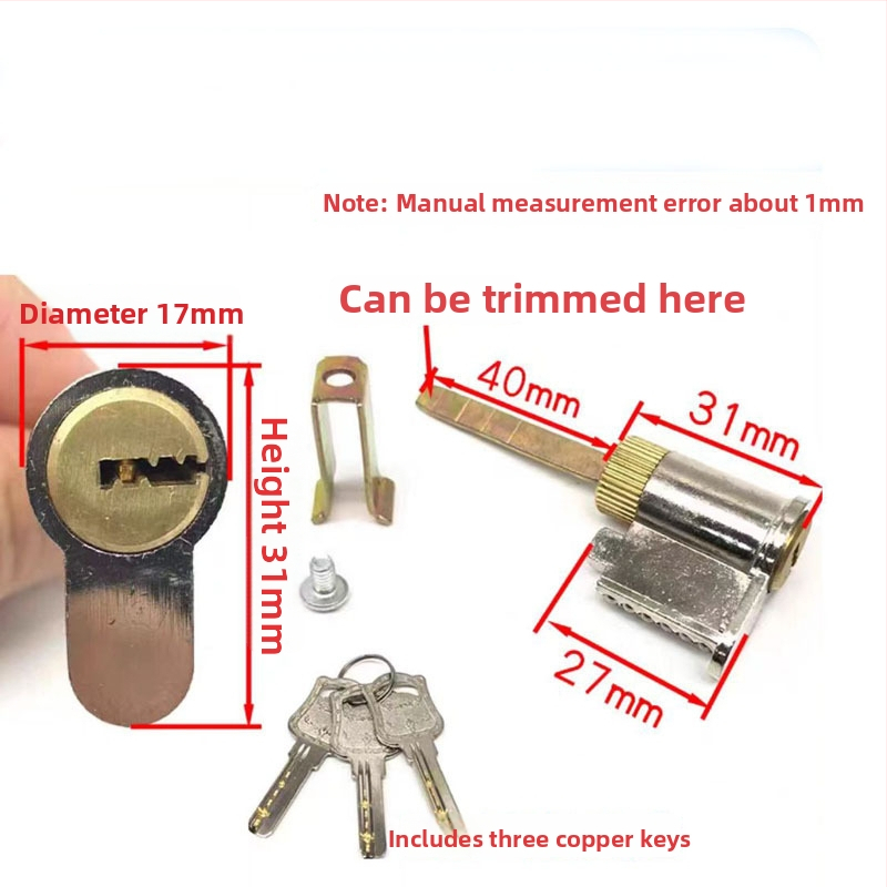 Цилиндър за заключване за интериорни врати, мед/цинк, Ju jia, модерен минималистичен стил