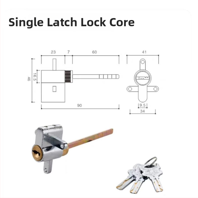 Цилиндър за заключване за интериорни врати, мед/цинк, Ju jia, модерен минималистичен стил
