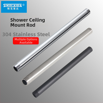 Skrytý sprchový rameno do steny s horným prskaním, kruhový z 304 nerezovej ocele, model SKD1223