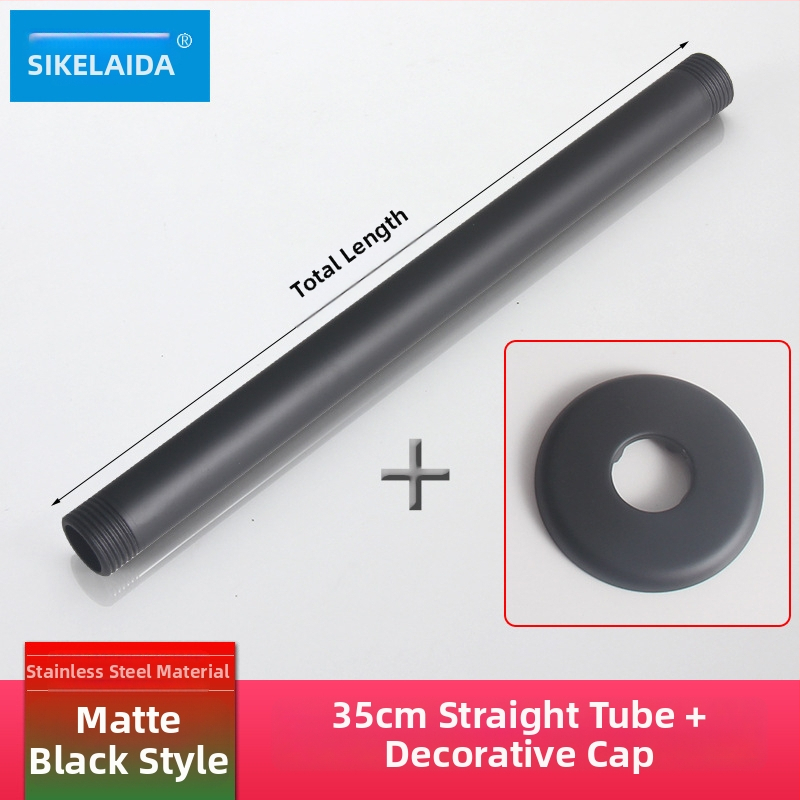 Skrytý sprchový rameno do steny s horným prskaním, kruhový z 304 nerezovej ocele, model SKD1223