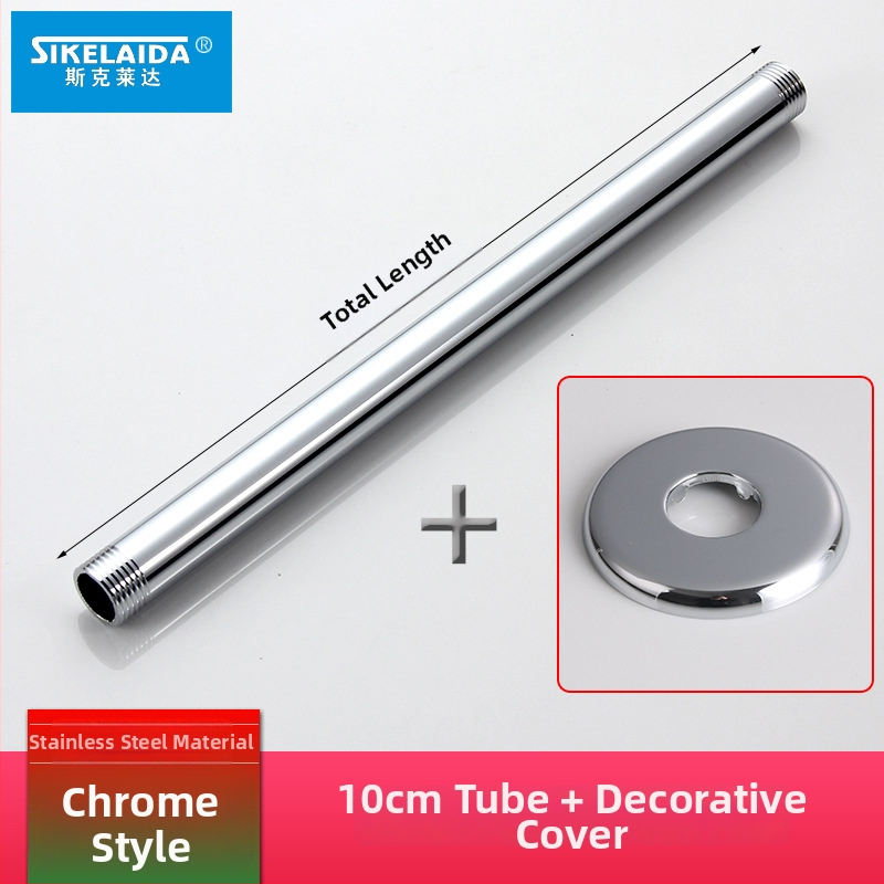 Skrytý sprchový rameno do steny s horným prskaním, kruhový z 304 nerezovej ocele, model SKD1223