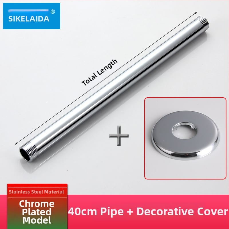 Skrytý sprchový rameno do steny s horným prskaním, kruhový z 304 nerezovej ocele, model SKD1223