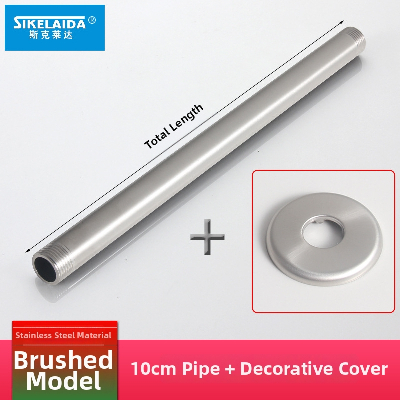 Skrytý sprchový rameno do steny s horným prskaním, kruhový z 304 nerezovej ocele, model SKD1223