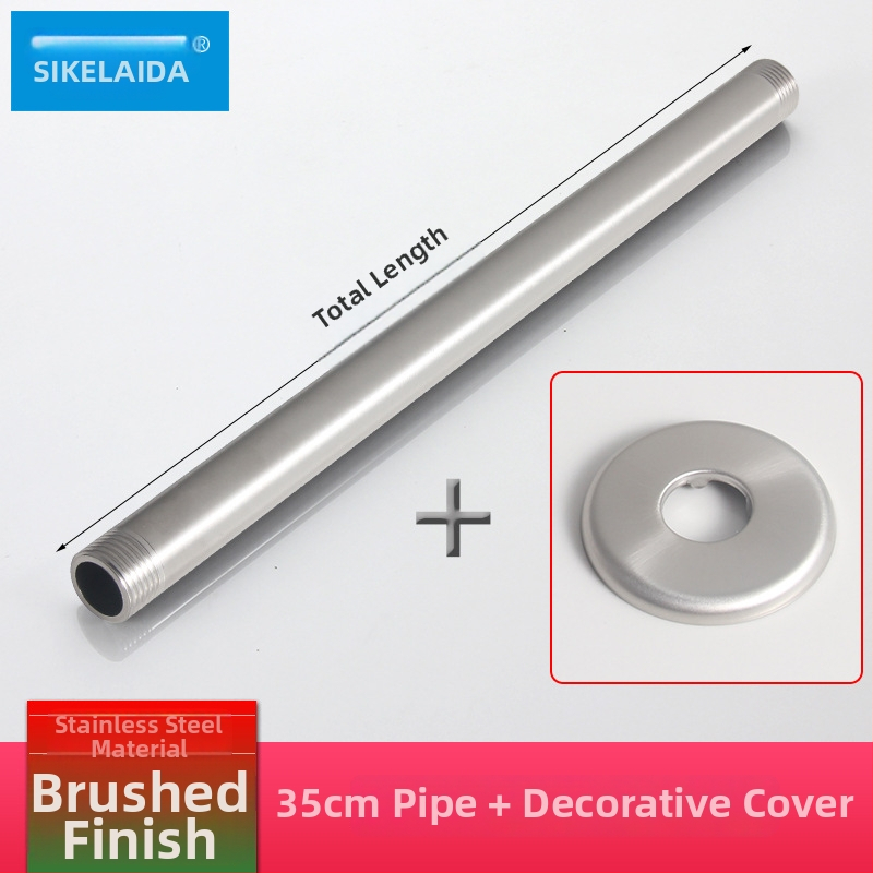 Skrytý sprchový rameno do steny s horným prskaním, kruhový z 304 nerezovej ocele, model SKD1223