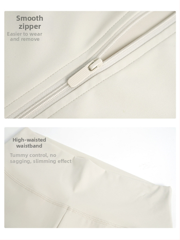 Modern táncruha készlet: hosszú ujjú, magas elasztikusságú felső, balett edzőkabát és tornász leotard; téli, tavaszi és őszi szezonokra; felnőtt női; poliészter/nylon anyag; bélés Modal 22% spandex