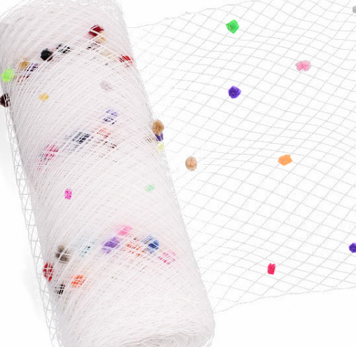 Voal de mireasă din plasă, model romb, stil studio DIY; Material: plasă; Stil: simplu, feminin; Potrivit pentru nuntă, zi de naștere, festival; Ambalare: ambalaj independent; Personalizare disponibilă.