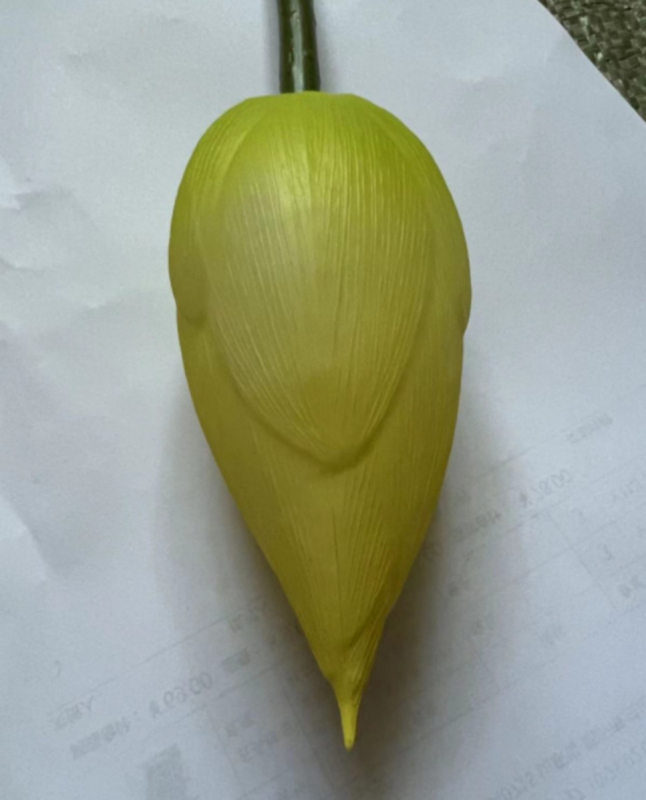 Floare de lotus artificială • PVC moale • imprimare 3D • varietate: lotus • Brand: Lotus Bud • Utilizări: nunți, exterior, recuzită pentru fotografie, decor acasă