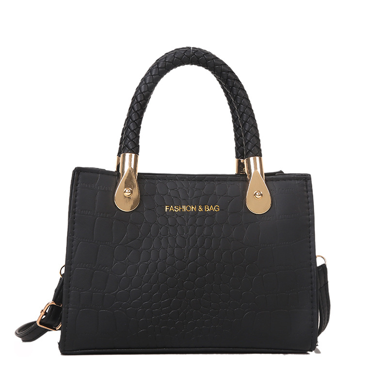 Τσάντα ώμου, PU υλικό, αστικός μινιμαλισμός, φερμουάρ, οριζόντιο τετράγωνο σχήμα