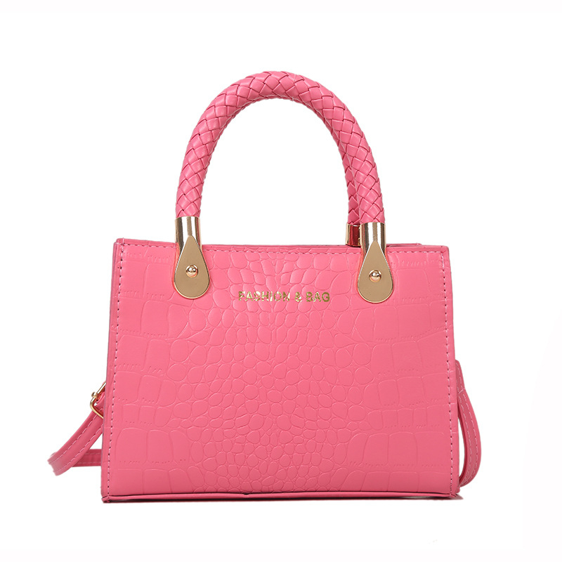 Τσάντα ώμου, PU υλικό, αστικός μινιμαλισμός, φερμουάρ, οριζόντιο τετράγωνο σχήμα